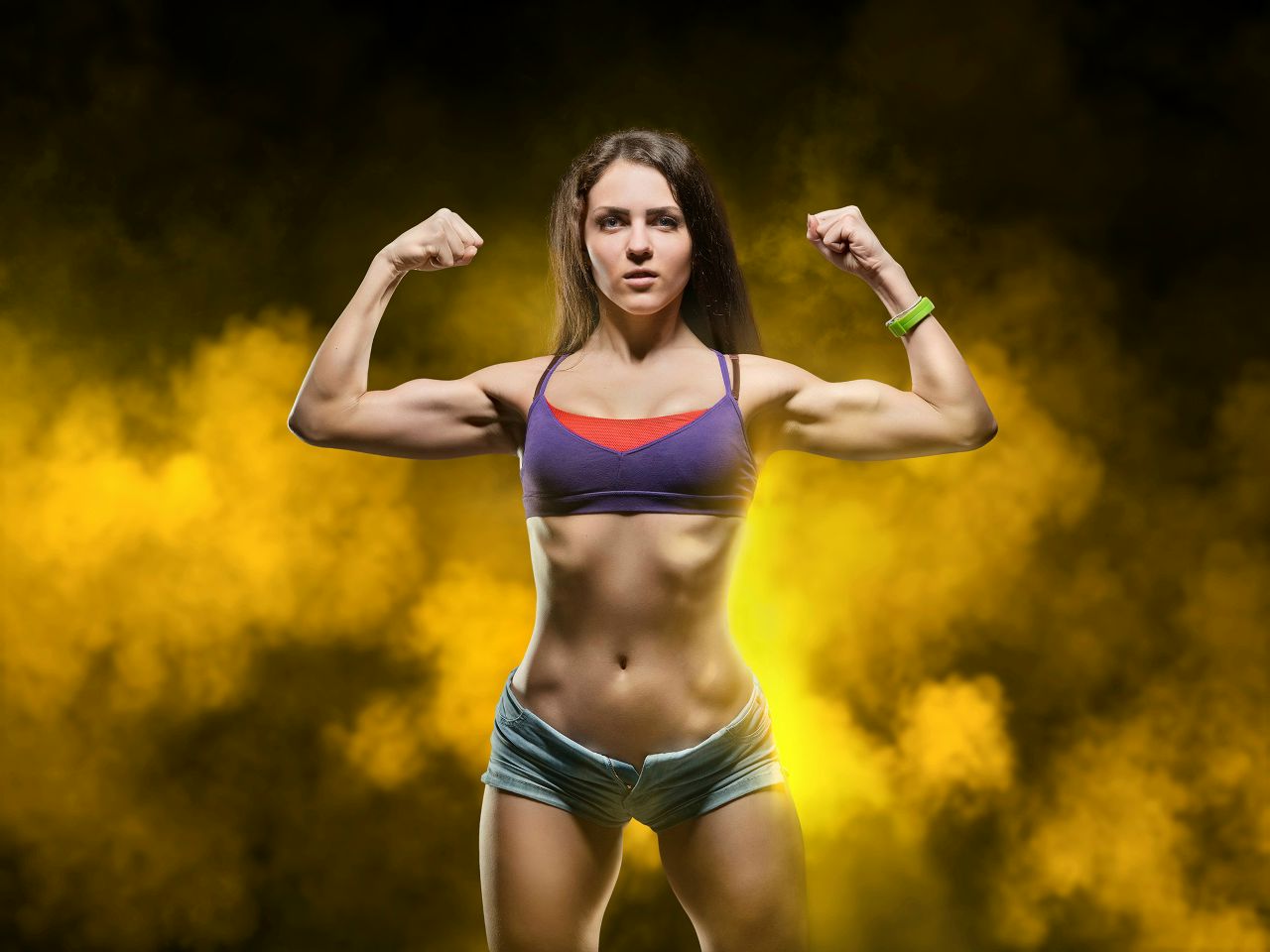 Athletic girls in Praia